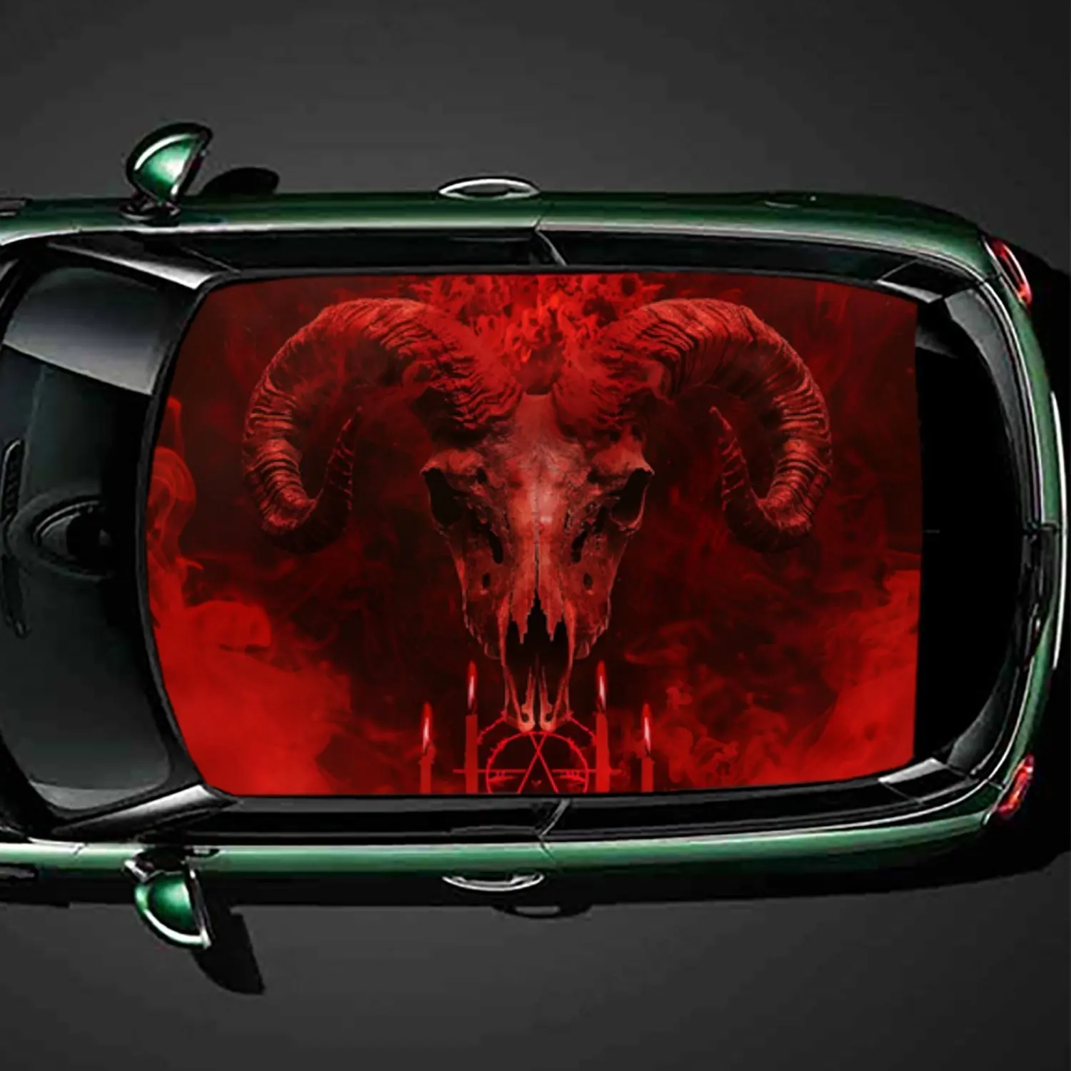 Кровавый цветной баран с рогатым черепом, ПВХ наклейка на крышу автомобиля, самоклеящаяся водонепроницаемая виниловая наклейка для автомобиля, защитная наклейка для украшения автомобиля 
Кровавый цветной баран с рогатым черепом, ПВХ наклейка на крышу автомобиля, самоклеящаяся водонепроницаемая виниловая наклейка для автомобиля, защитная наклейка для украшения автомобиля