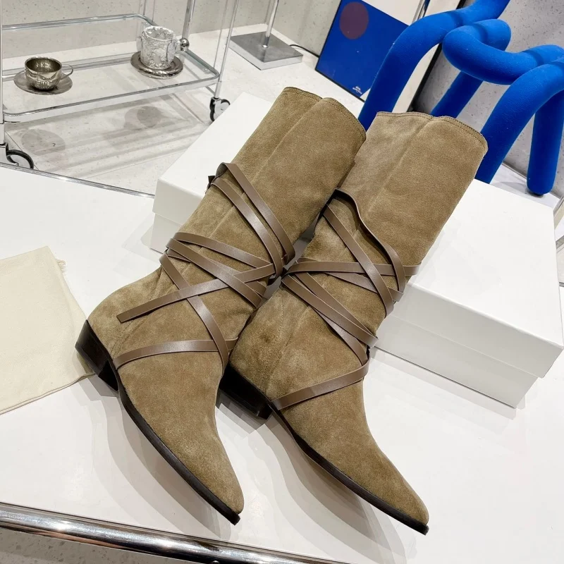 Retro boot with strap design offers comfortable 100% shopping daily high-quality long boots for women
Retro boot with strap design offers comfortable 100% shopping daily high-quality long boots for women