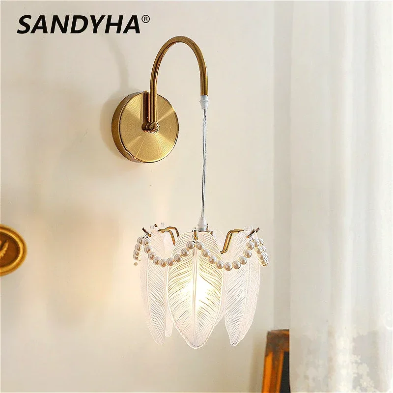 Nordic Glass Wall Lamp Pearl Crystal Golden Lustre Night Light Home Decor Living Room Study Bedroom Bedside Led Lighting Fixture
Nordic Glass Wall Lamp Pearl Crystal Golden Lustre Night Light Home Decor Living Room Study Bedroom Bedside Led Lighting Fixture