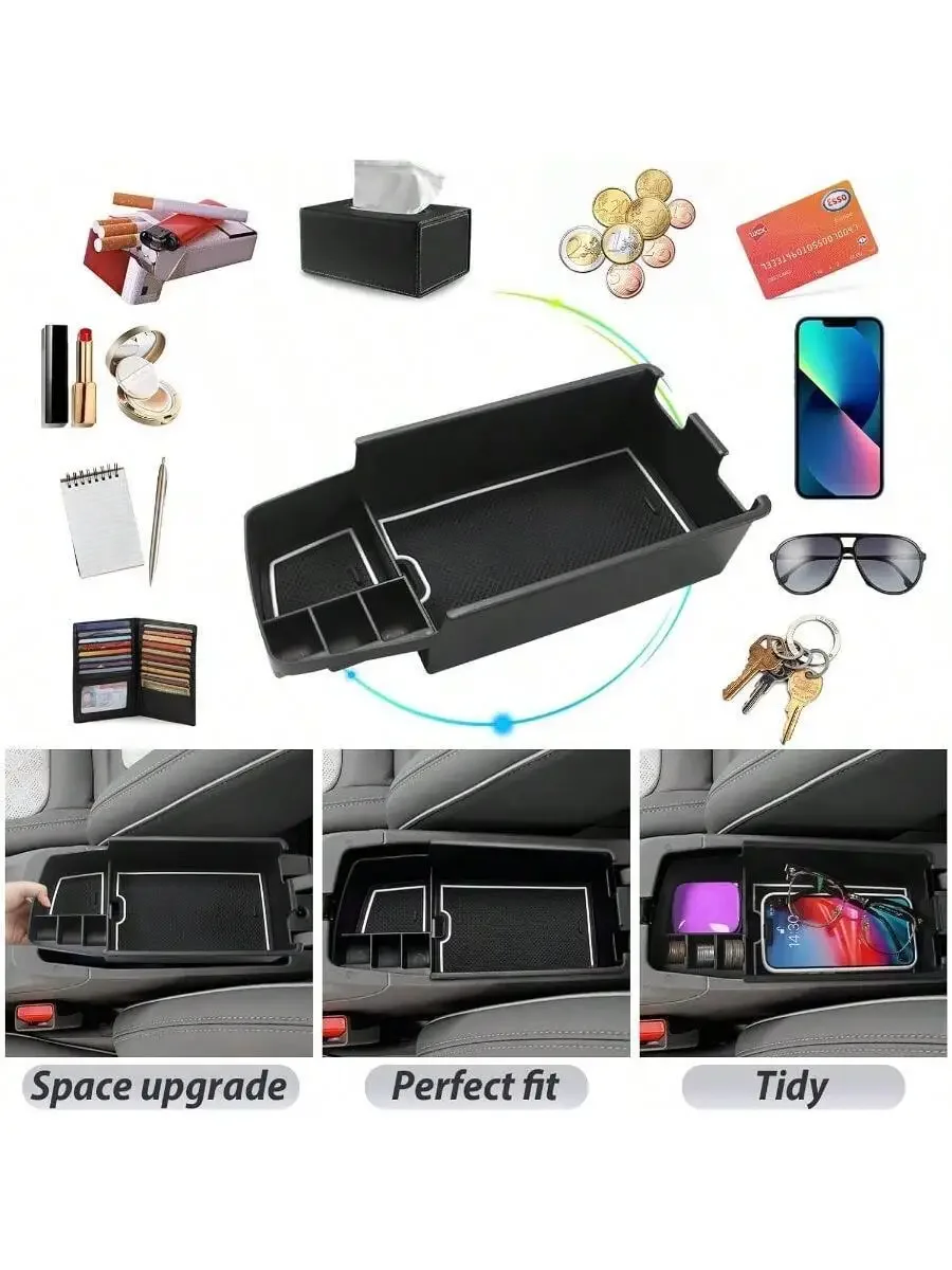Center Console Organizer Insert For 2022 2023 Chevy Bolt EV EUV ABS Black Storage Tray With Coin Sunglasses Holder
Center Console Organizer Insert For 2022 2023 Chevy Bolt EV EUV ABS Black Storage Tray With Coin Sunglasses Holder