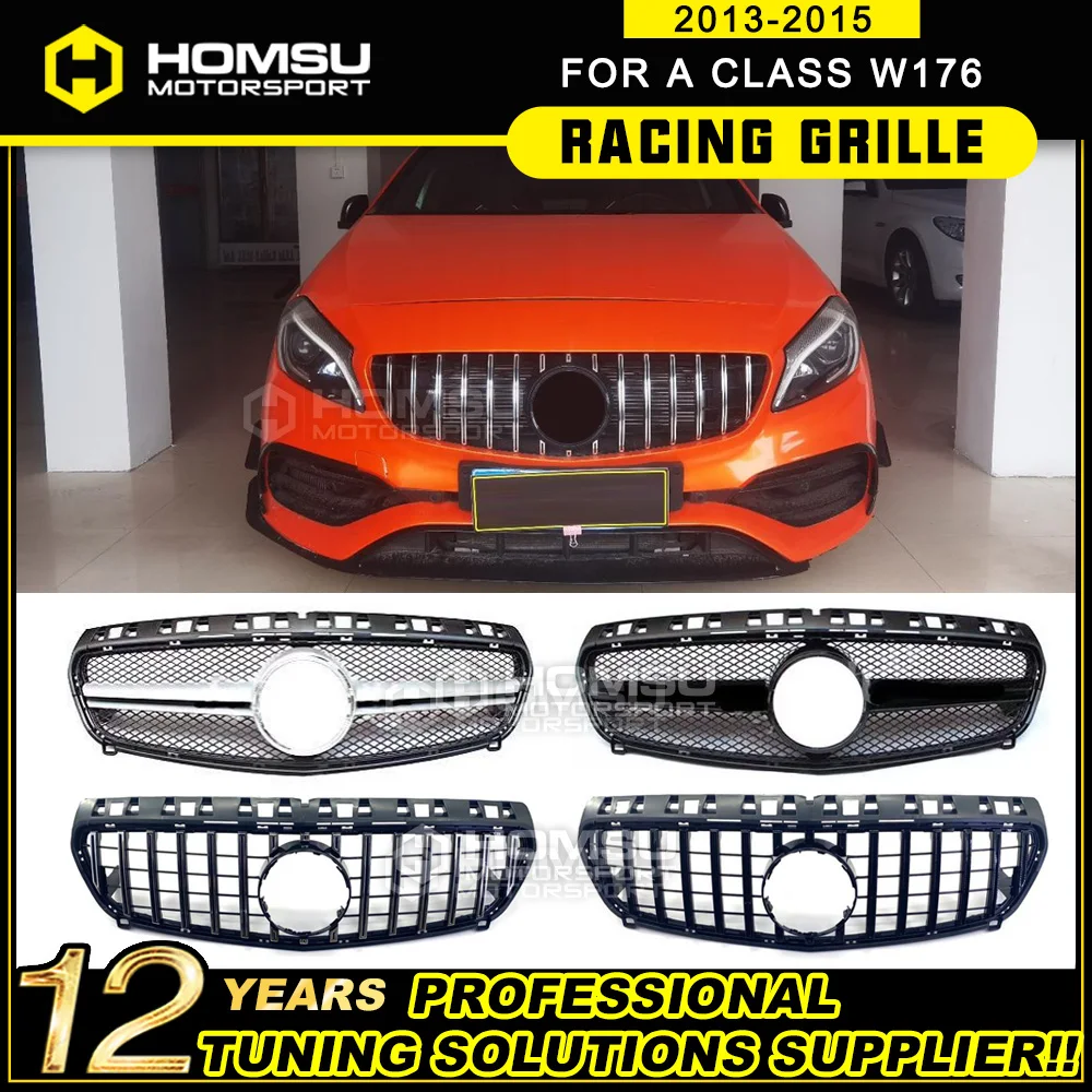 Auto Restyling W176 GT Grill Year 2013-2015 For Benz A Class A160 A180 A200 A260 A45 W176 Grille without emblem
Auto Restyling W176 GT Grill Year 2013-2015 For Benz A Class A160 A180 A200 A260 A45 W176 Grille without emblem