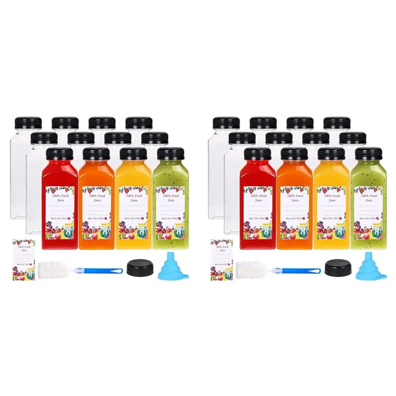 2025 Hot Style 24Pcs 12Oz Plastic Juice Bottles With Tamper Evident Caps, Reusable Clear Juice Containers With Labels, Funnel An
2025 Hot Style 24Pcs 12Oz Plastic Juice Bottles With Tamper Evident Caps, Reusable Clear Juice Containers With Labels, Funnel An
