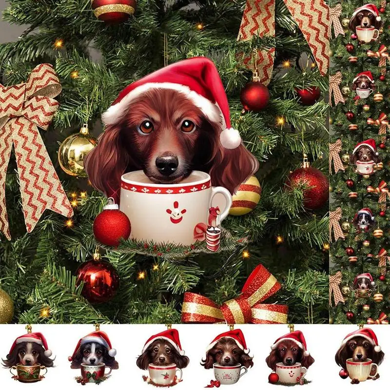 Christmas Acrylic Ornaments Creative 2D Acrylic Dog Pendant Christmas Tree Decor Christmas Decor Ornaments For Christmas Holiday
Christmas Acrylic Ornaments Creative 2D Acrylic Dog Pendant Christmas Tree Decor Christmas Decor Ornaments For Christmas Holiday