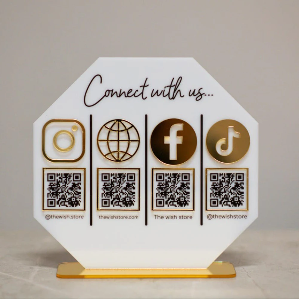 Acrylic QR Code Payment Display Board With Personalized Logo Can Be Customized With Multiple QR Codes Social Media Reviews
Acrylic QR Code Payment Display Board With Personalized Logo Can Be Customized With Multiple QR Codes Social Media Reviews