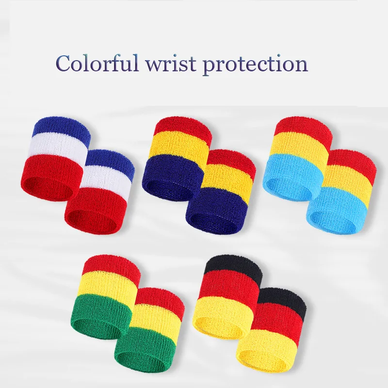 Colorful Wrist Protection Sweat Absorbing Cotton Protection Elastic Band Towel Cycling Basketball Marathon Running Color Block
Colorful Wrist Protection Sweat Absorbing Cotton Protection Elastic Band Towel Cycling Basketball Marathon Running Color Block