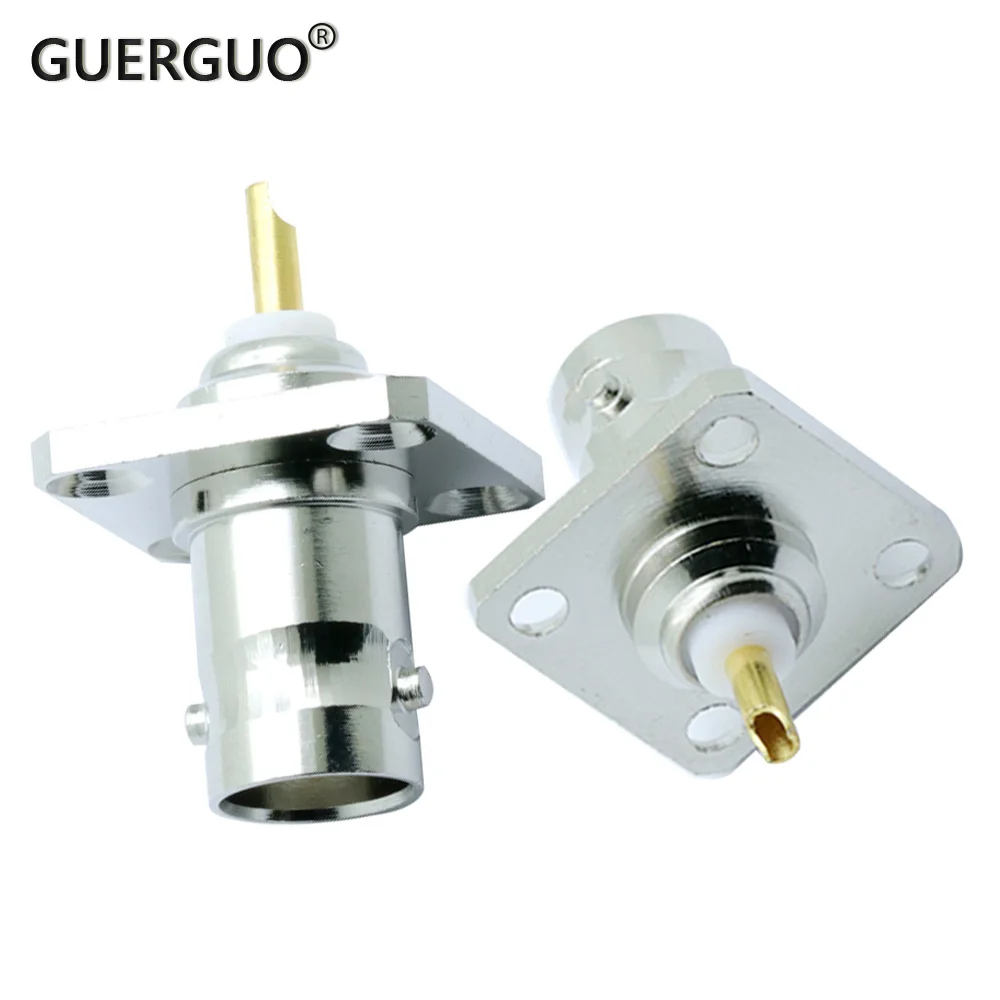 2PCS RF Coaxial Connector Copper Insulated BNC Female Solder Plate Socket 4 Hole Flange Panel Holder Q9-JY Oscilloscope Socket
2PCS RF Coaxial Connector Copper Insulated BNC Female Solder Plate Socket 4 Hole Flange Panel Holder Q9-JY Oscilloscope Socket