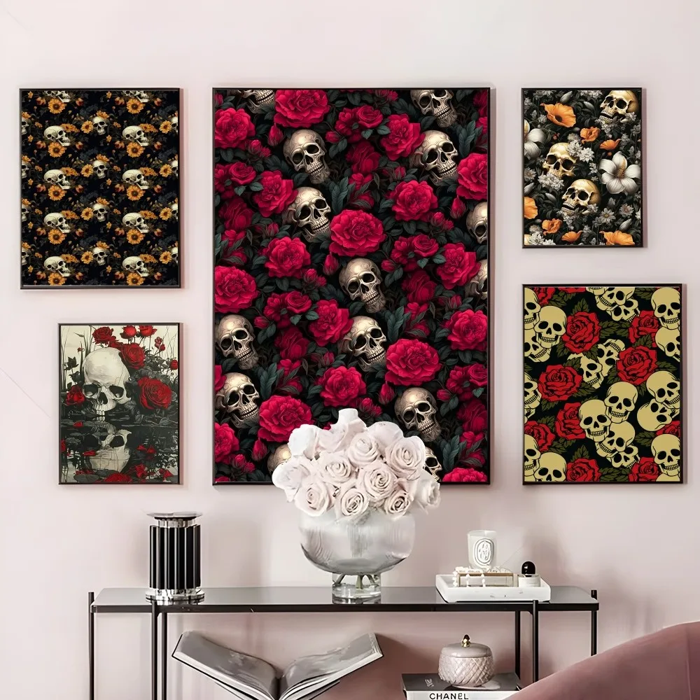 Skull Rose Flowers Sunflower Black Poster Sticky Wall Art Printing Waterproof Home Living Bed Room Bar Hallway Aesthetic Decor
Skull Rose Flowers Sunflower Black Poster Sticky Wall Art Printing Waterproof Home Living Bed Room Bar Hallway Aesthetic Decor