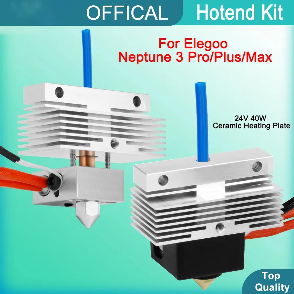 Upgrade Hotend Kit For Elegoo Neptune 3 Pro /Plus /Max 24V 40W Ceramic Hoting Plate Hot End 3D Printer Part Assemble With Nozzle
Upgrade Hotend Kit For Elegoo Neptune 3 Pro /Plus /Max 24V 40W Ceramic Hoting Plate Hot End 3D Printer Part Assemble With Nozzle