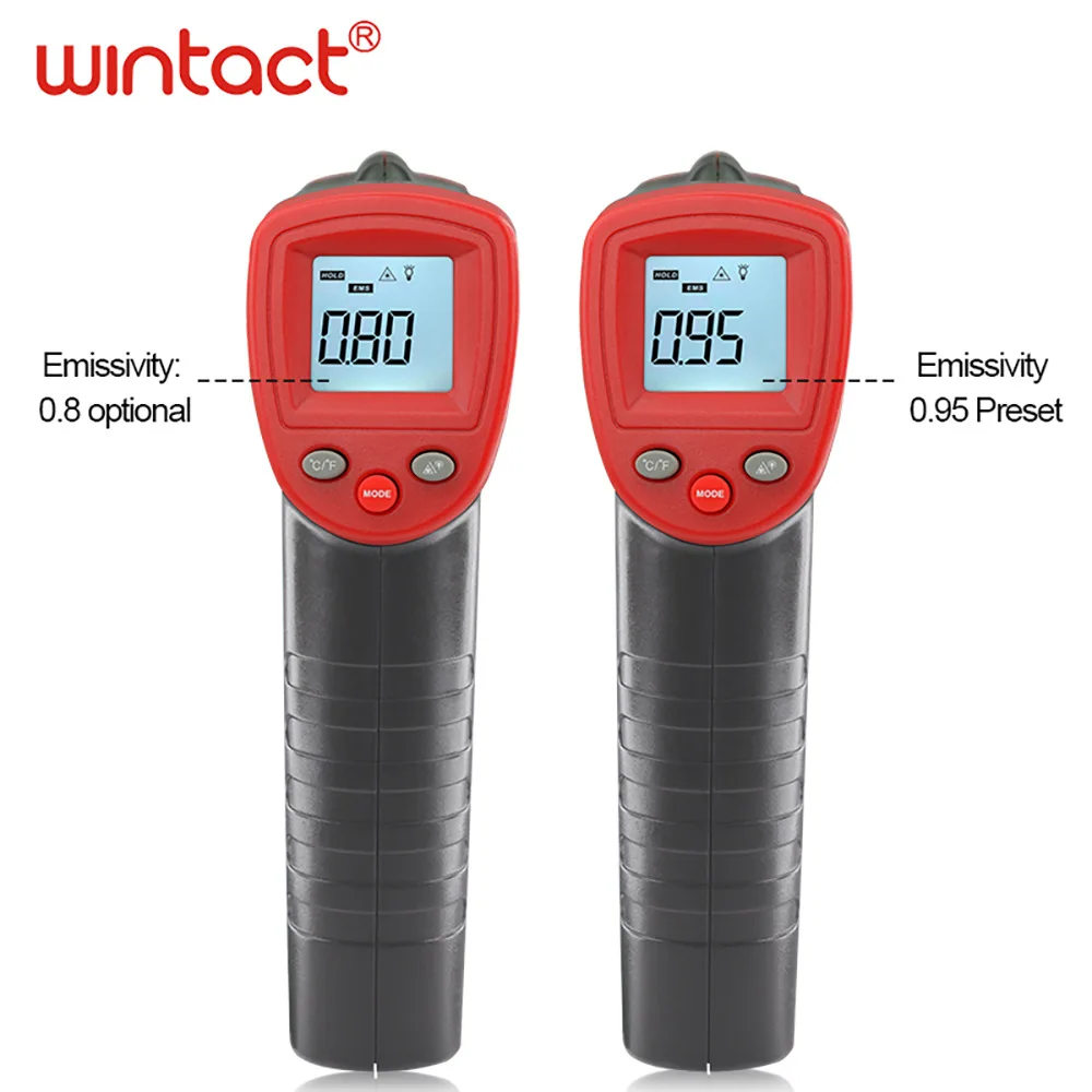 Wintact Digital Thermometer No Contact Laser Thermometer Sensors -50-420℃ Digital Temperature Meter Infrared Thermometer Laser
Wintact Digital Thermometer No Contact Laser Thermometer Sensors -50-420℃ Digital Temperature Meter Infrared Thermometer Laser