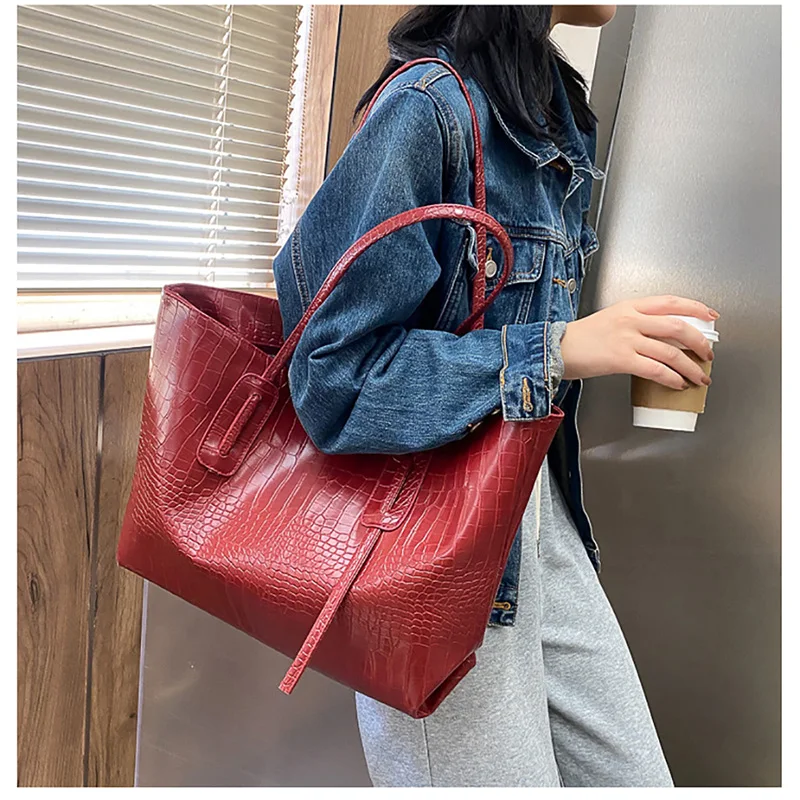 Simple Large Capacity Stone Pattern Tote Bag Women's New Fashion All-matching High-end Single Shoulder Bag Commute Handbag
Simple Large Capacity Stone Pattern Tote Bag Women's New Fashion All-matching High-end Single Shoulder Bag Commute Handbag