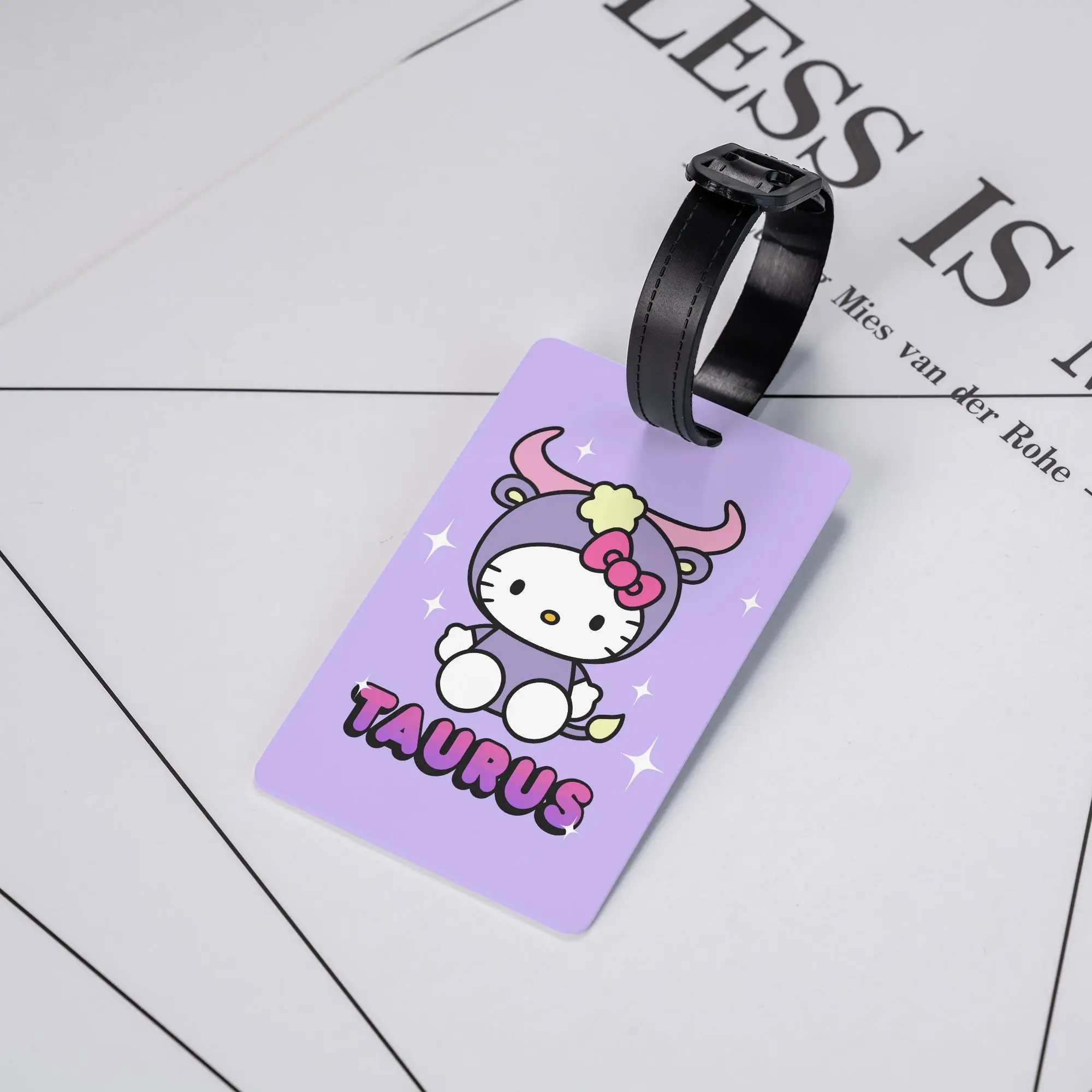 Luggage Tag Cartoon Hello Kitty Taurus Portable Label ID Address Luggage Bag Case Tags for Women Men Portable Travel Label Gift
Luggage Tag Cartoon Hello Kitty Taurus Portable Label ID Address Luggage Bag Case Tags for Women Men Portable Travel Label Gift