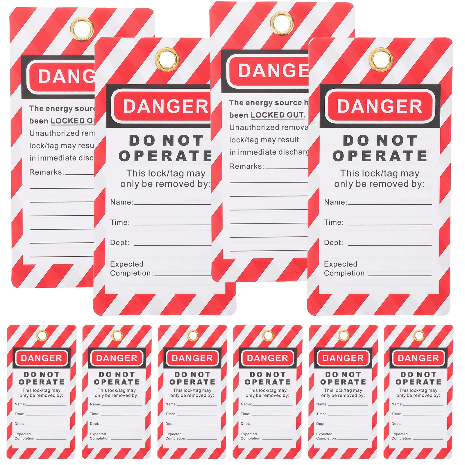 10 Pcs Lock Safety Tags Laminated Do Not Operate Equipment Warning Signs Industrial Traffic Safety
10 Pcs Lock Safety Tags Laminated Do Not Operate Equipment Warning Signs Industrial Traffic Safety