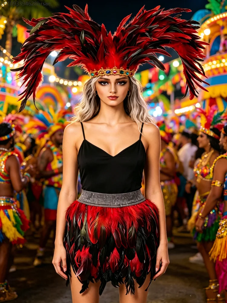 Women Mini Irregular Colorful Feather Skirt Carnival Holiday Party Stage Performance Cosplay Costume Jazz Dress Multiple Colors
Women Mini Irregular Colorful Feather Skirt Carnival Holiday Party Stage Performance Cosplay Costume Jazz Dress Multiple Colors