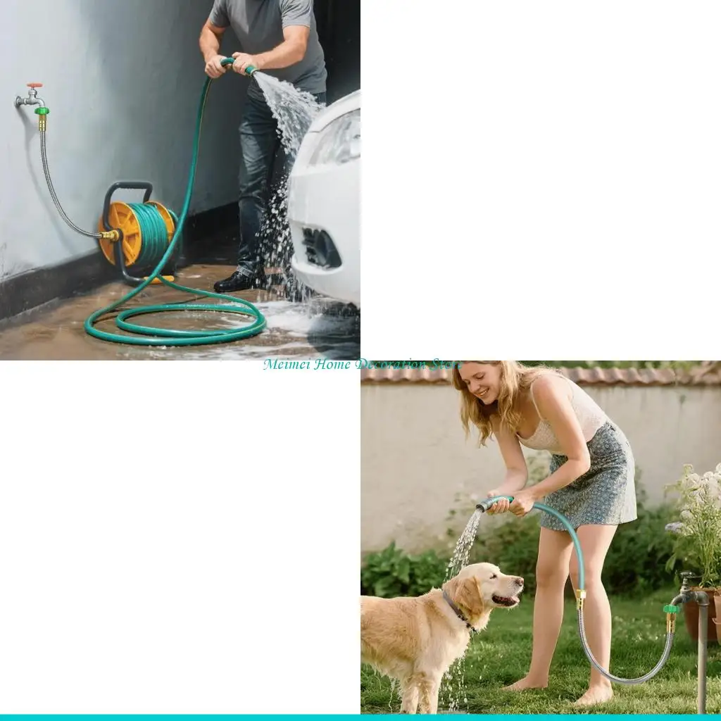 H7BF Female to Male Short Garden Hose Extender Stainless Steel Garden Leader Hose
H7BF Female to Male Short Garden Hose Extender Stainless Steel Garden Leader Hose