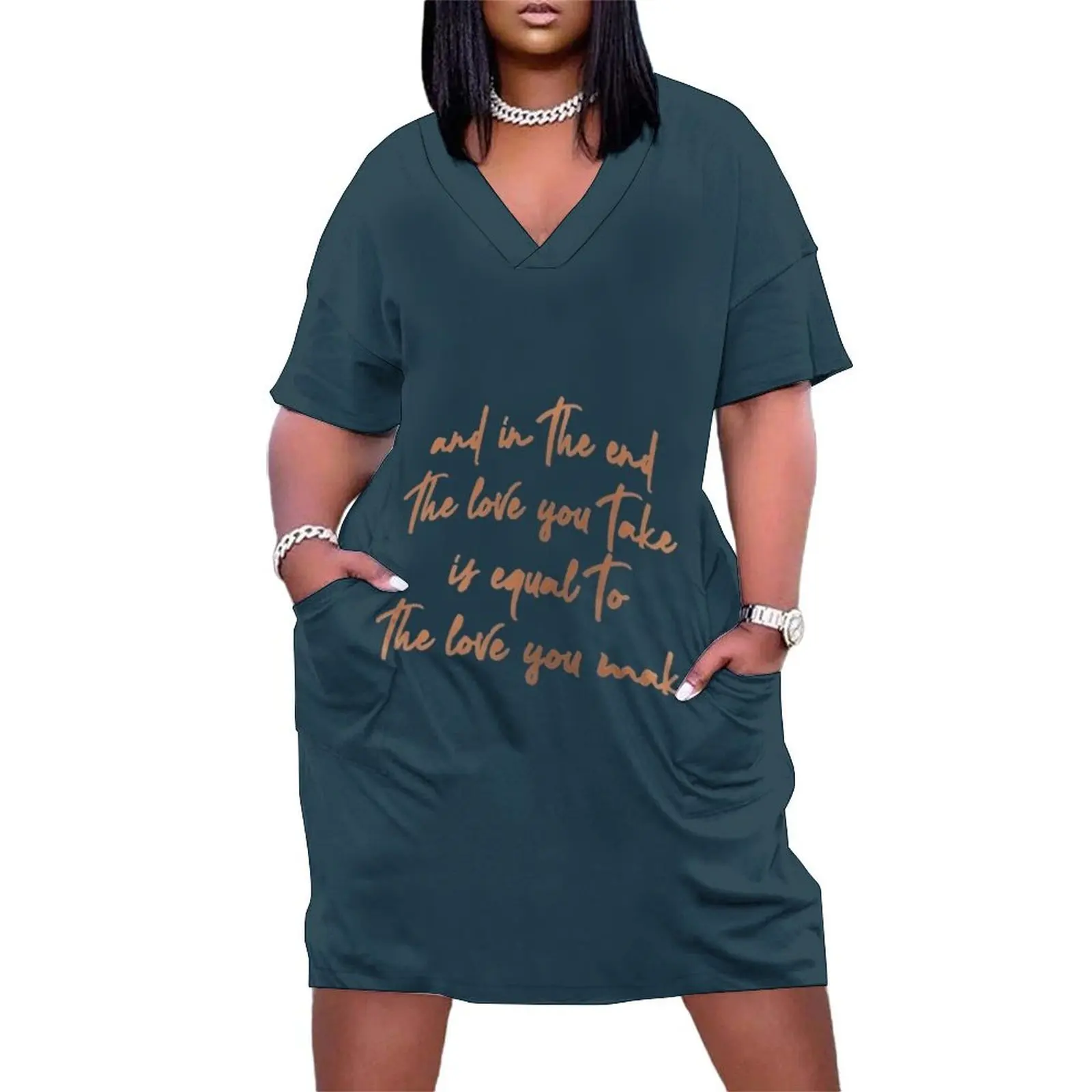the love you take is equal to the love you make Loose Pocket Dress womans clothing women long dresses
the love you take is equal to the love you make Loose Pocket Dress womans clothing women long dresses