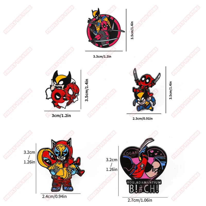 Marvel Deadpool & Wolverine Animation Movies Peripheral Toys Metal Pendant Keychain Badge Anime Action Model Figures Collection
Marvel Deadpool & Wolverine Animation Movies Peripheral Toys Metal Pendant Keychain Badge Anime Action Model Figures Collection