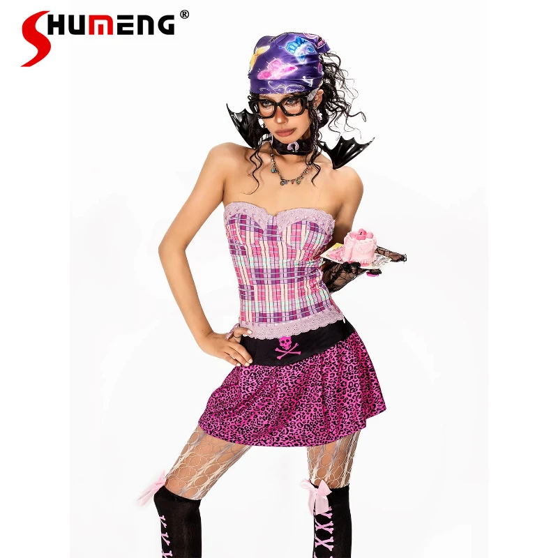 Summer Wear Plaid Suspender Vest American Women's Inner Retro Millennium Soft Girls Tub Top Pullover Camisoles Women's Clothing
Summer Wear Plaid Suspender Vest American Women's Inner Retro Millennium Soft Girls Tub Top Pullover Camisoles Women's Clothing
