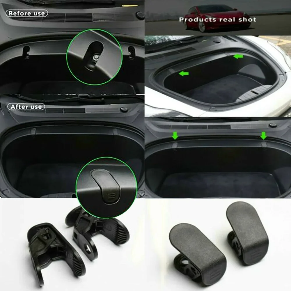 2pcs Front Trunk Hook For Tesla Model 3 2017-2020 Eject Clip Installation Car Spare Box Hook ABS Auto Interior Accessories
2pcs Front Trunk Hook For Tesla Model 3 2017-2020 Eject Clip Installation Car Spare Box Hook ABS Auto Interior Accessories