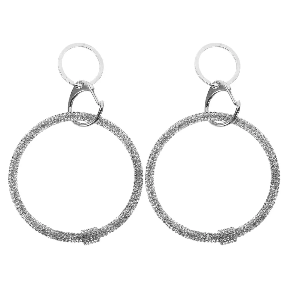 2 Pcs Rhinestone Bracelet Keychain Lanyard for Women Lantern White Silica Gel Bling Wristlet Strap
2 Pcs Rhinestone Bracelet Keychain Lanyard for Women Lantern White Silica Gel Bling Wristlet Strap