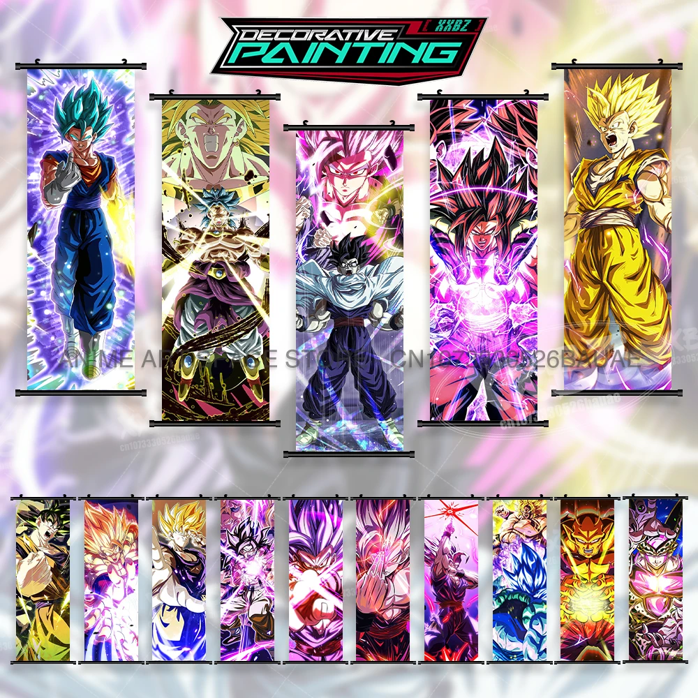 Dragon Ball Z Hanging Painting Cartoon Wall Art Canvas Anime Gohan Poster Gotenks Hot Blooded Kakarot Scrolls Picture Home Decor
Dragon Ball Z Hanging Painting Cartoon Wall Art Canvas Anime Gohan Poster Gotenks Hot Blooded Kakarot Scrolls Picture Home Decor