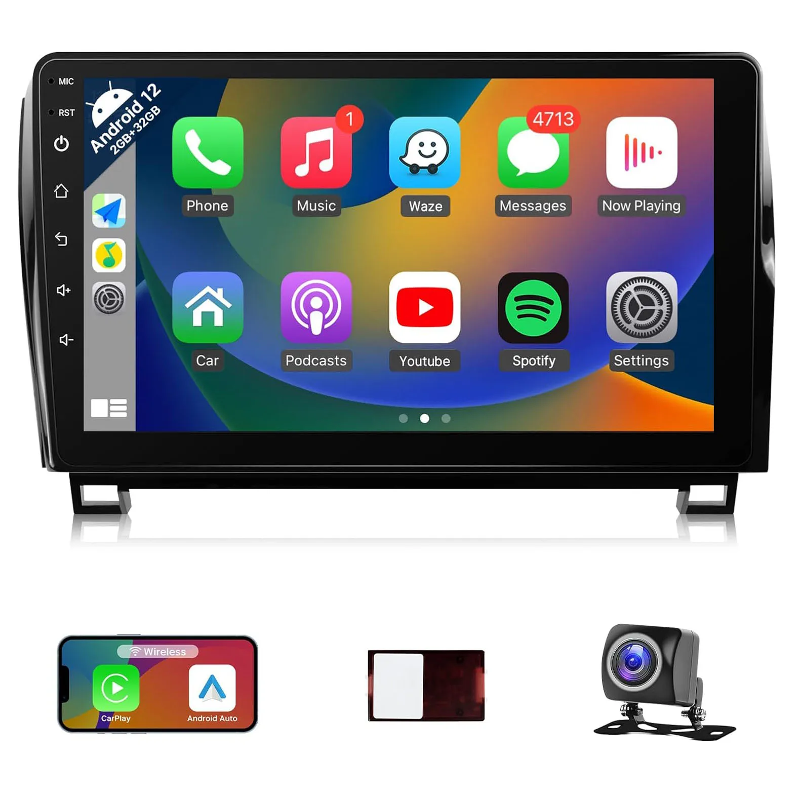 Android Car Radio for Toyota Tundra 2007-2013 Toyota Sequoia 2008-2018, 2G+32G 10.1inch Touch Screen Car Stereo with Wireless Ca
Android Car Radio for Toyota Tundra 2007-2013 Toyota Sequoia 2008-2018, 2G+32G 10.1inch Touch Screen Car Stereo with Wireless Ca