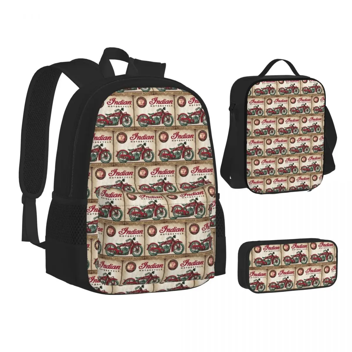 Motorcycle Motor Old Indians Never Die Backpacks Boys Girls Bookbag School Bags Rucksack Lunch Bag Pen Bag Three-Piece Set
Motorcycle Motor Old Indians Never Die Backpacks Boys Girls Bookbag School Bags Rucksack Lunch Bag Pen Bag Three-Piece Set
