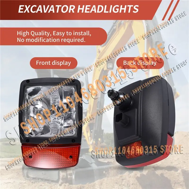 Excavator A64P-24V Front LED Headlights Turn Signal Lamp Indicator Work Light for Tractor Telehandler Loader Forklift
Excavator A64P-24V Front LED Headlights Turn Signal Lamp Indicator Work Light for Tractor Telehandler Loader Forklift