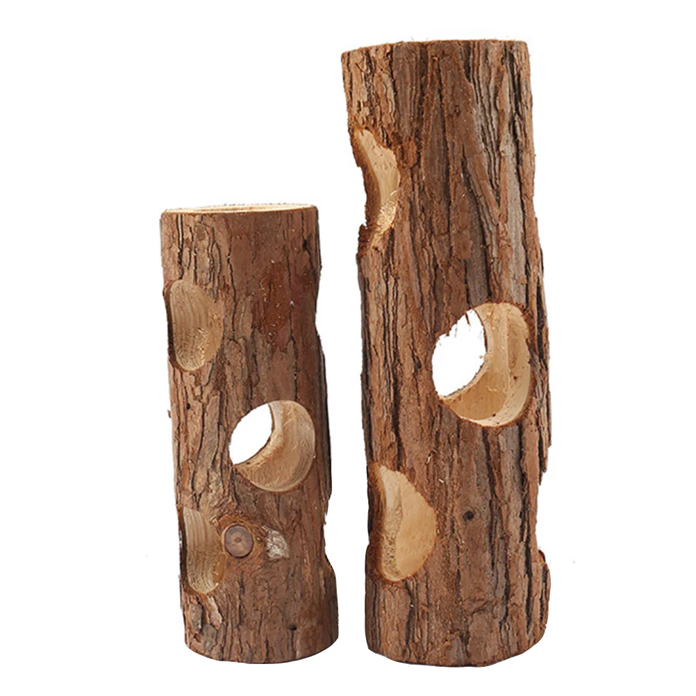 2 Pcs Hamster Toy Tree Hole Compact Pet Tunnel Running Crawl Small Wooden Toys Bird
2 Pcs Hamster Toy Tree Hole Compact Pet Tunnel Running Crawl Small Wooden Toys Bird