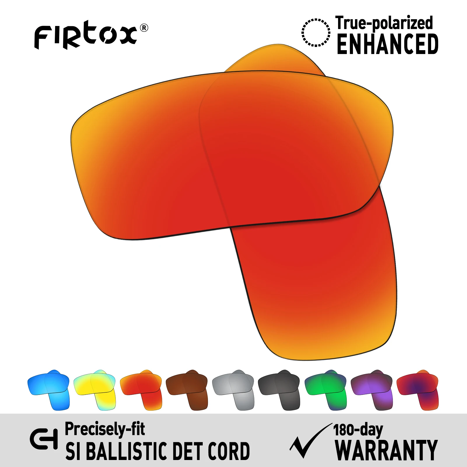 Firtox Polarized Lenses Replacement for Oakley Si Ballistic Det Cord OO9253 / Si Industrial Det Cord Sunglasses (Lens Only)
Firtox Polarized Lenses Replacement for Oakley Si Ballistic Det Cord OO9253 / Si Industrial Det Cord Sunglasses (Lens Only)