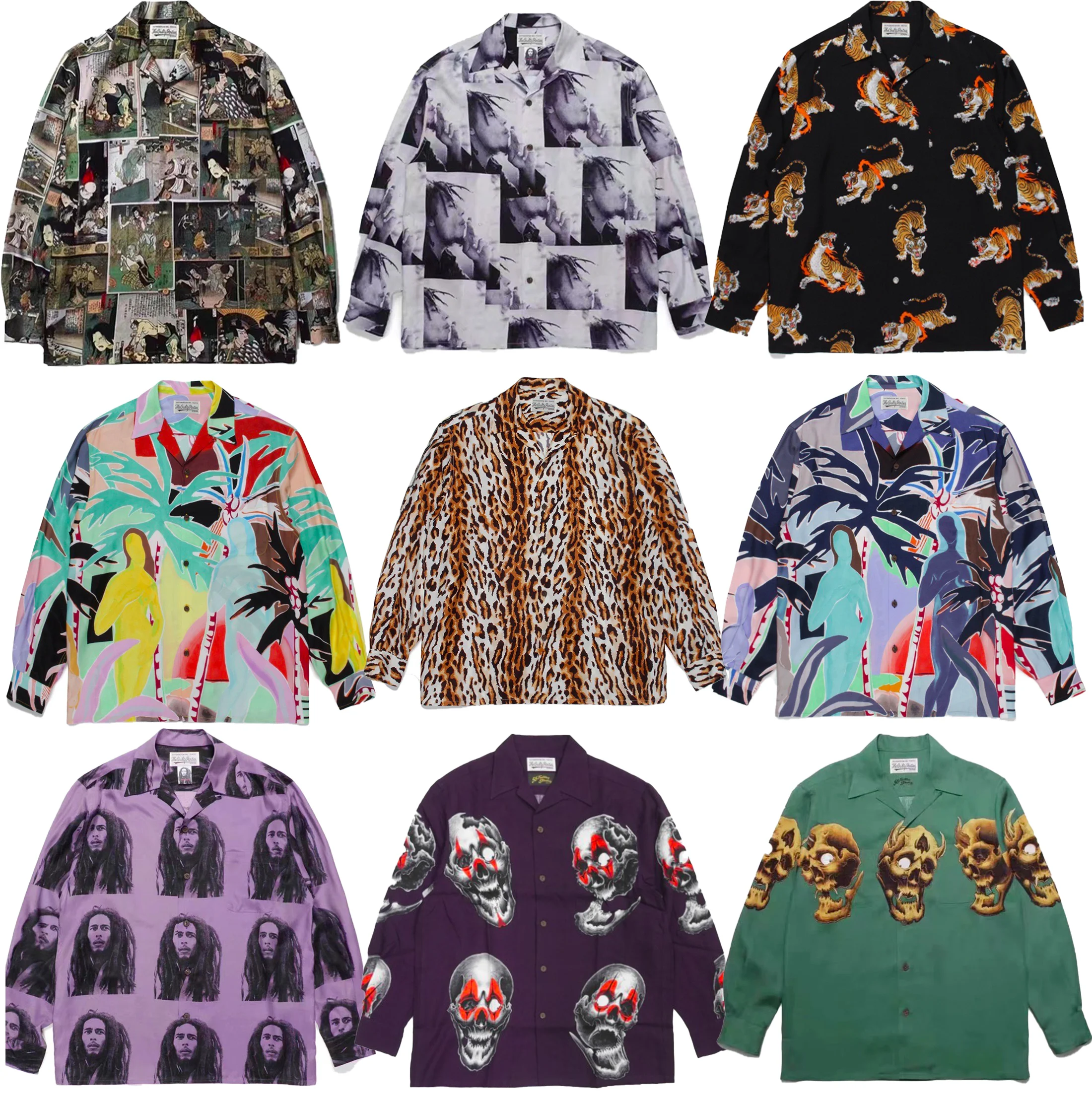 Мужская футболка Life Wao Maria с длинным рукавом, кубинским воротником, леопардовым принтом и цветочным узором, молодежная, свободного кроя, осенняя
Мужская футболка Life Wao Maria с длинным рукавом, кубинским воротником, леопардовым принтом и цветочным узором, молодежная, свободного кроя, осенняя