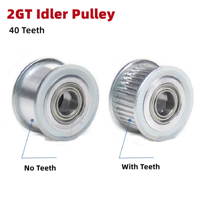 GT2 2M 40Teeth Timing Pulley Bore 3~10mm 2GT 40T Width 7/11mm Tensioning Wheel Idler Synchronous 3D Printer Parts
GT2 2M 40Teeth Timing Pulley Bore 3~10mm 2GT 40T Width 7/11mm Tensioning Wheel Idler Synchronous 3D Printer Parts