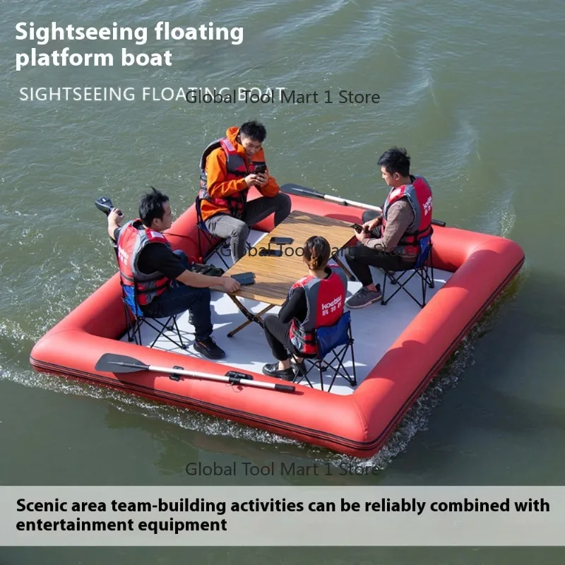 Sightseeing Inflatable Floating Lo-unge Boat P-vc Inflatable Boat Paddle Surfing Por-table Fishing Boat for Outdoor Activities
Sightseeing Inflatable Floating Lo-unge Boat P-vc Inflatable Boat Paddle Surfing Por-table Fishing Boat for Outdoor Activities