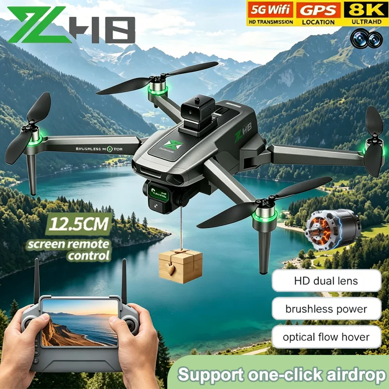 ZH8 Drone 360° Obstacle avoidance 8K Professional WIFI Aerial Photography Brushless Motor Foldable Quadcopter Dron Kids RC Toys
ZH8 Drone 360° Obstacle avoidance 8K Professional WIFI Aerial Photography Brushless Motor Foldable Quadcopter Dron Kids RC Toys