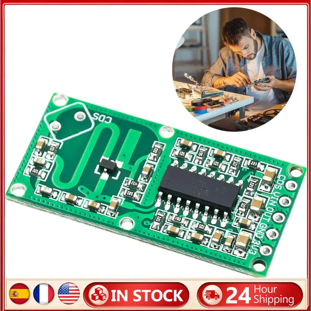 RCWL-0516 Human Motion Detection Switch Module 5-8M Distance Human Body Induction Intelligent Module 100mA Electronic Components
RCWL-0516 Human Motion Detection Switch Module 5-8M Distance Human Body Induction Intelligent Module 100mA Electronic Components