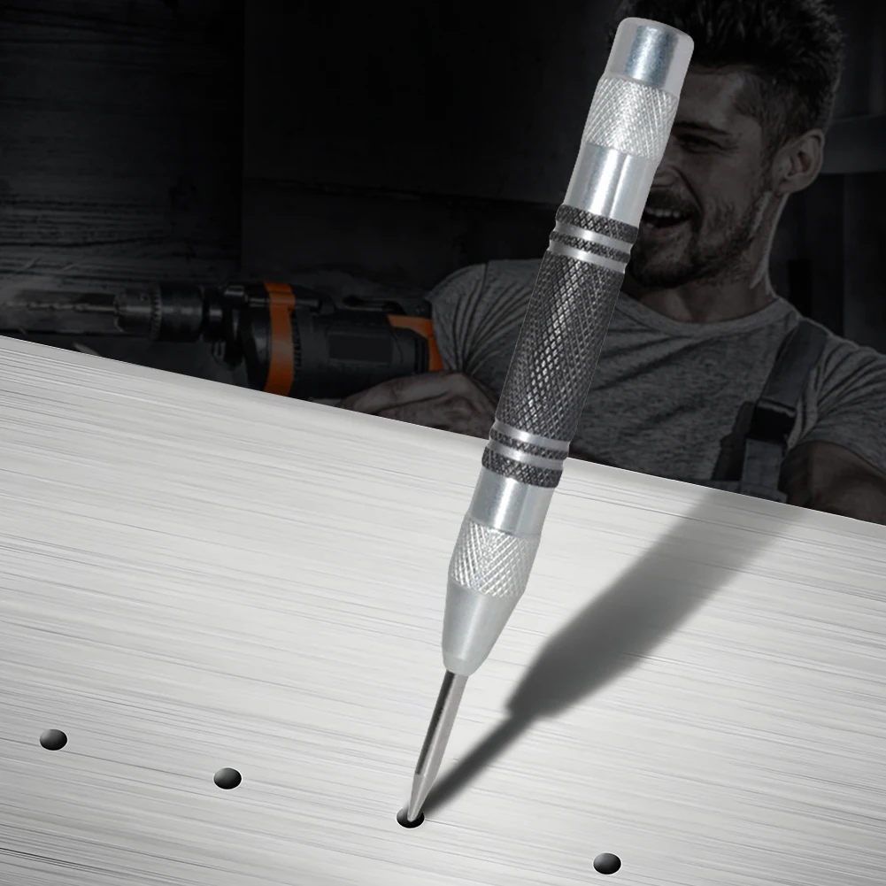 130mm Woodworking Center Punch Automatic Metal Punch Spring Load Kerner Drill Locator Automatic Sample Punch Tool
130mm Woodworking Center Punch Automatic Metal Punch Spring Load Kerner Drill Locator Automatic Sample Punch Tool