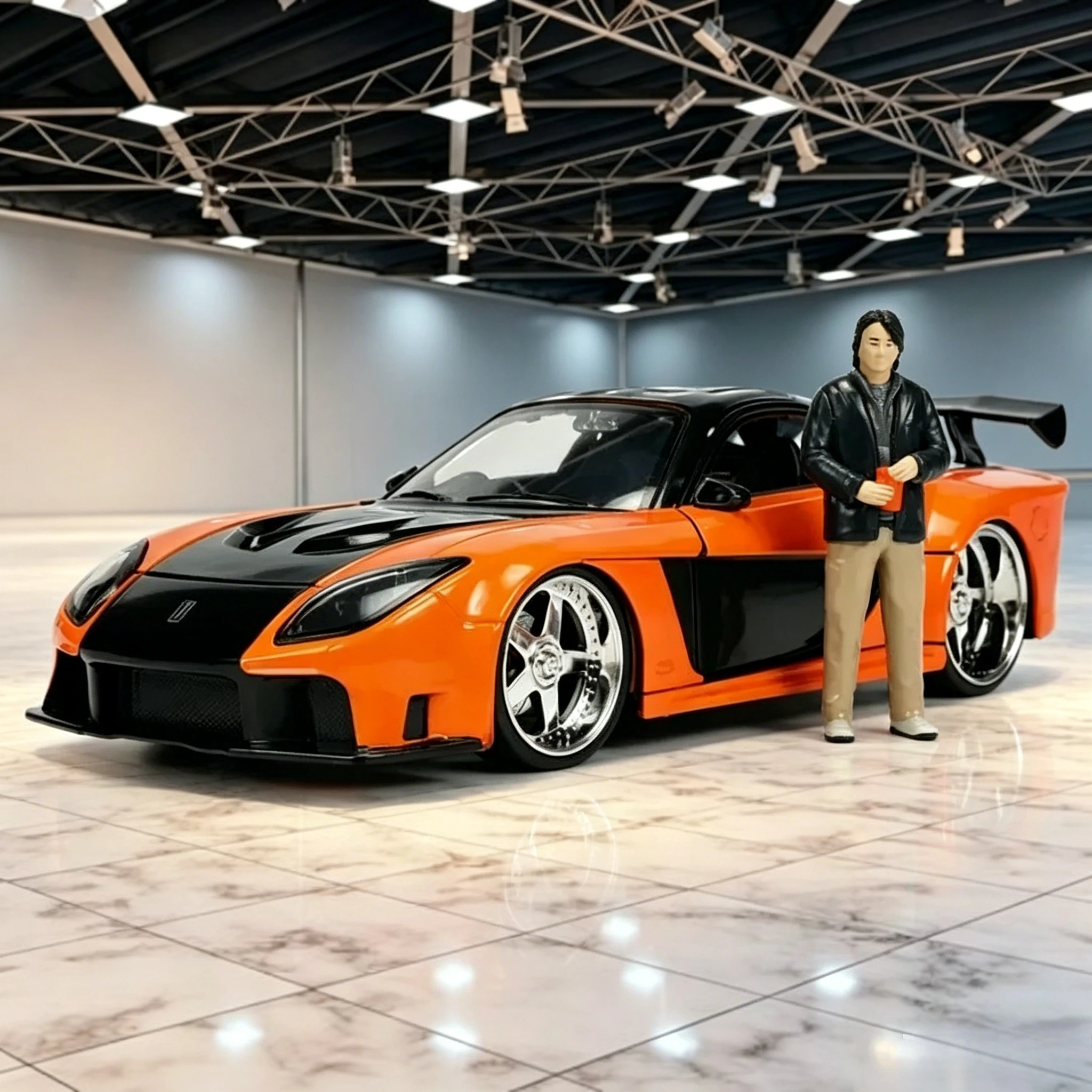Jada 1:24 RX-7 RX7 High Simulation Diecast Metal Alloy Model Car Toy Gift Collection