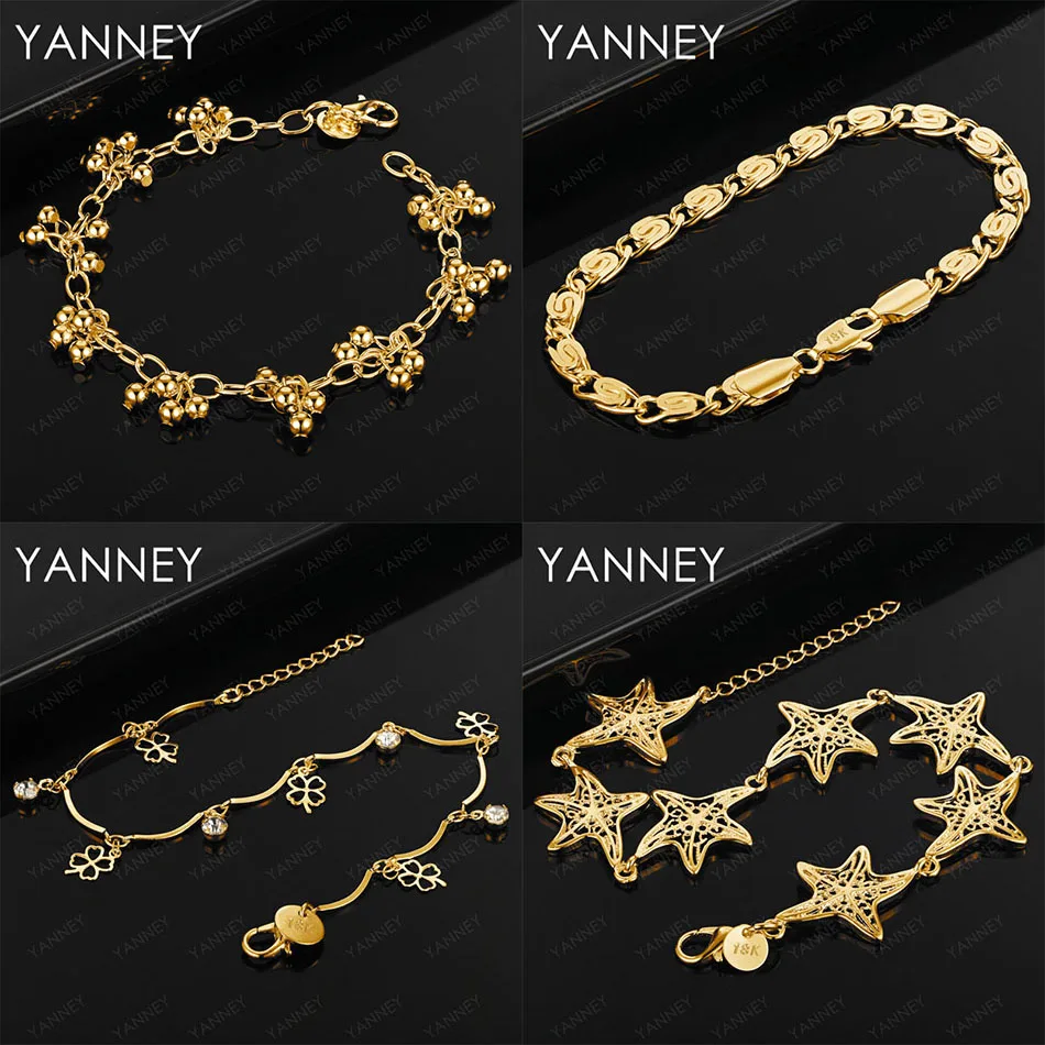 Fashion 925 sterling silver 18K gold exquisite four-leaf clover starfish bracelet women's jewelry party gift accessories wedding
Fashion 925 sterling silver 18K gold exquisite four-leaf clover starfish bracelet women's jewelry party gift accessories wedding