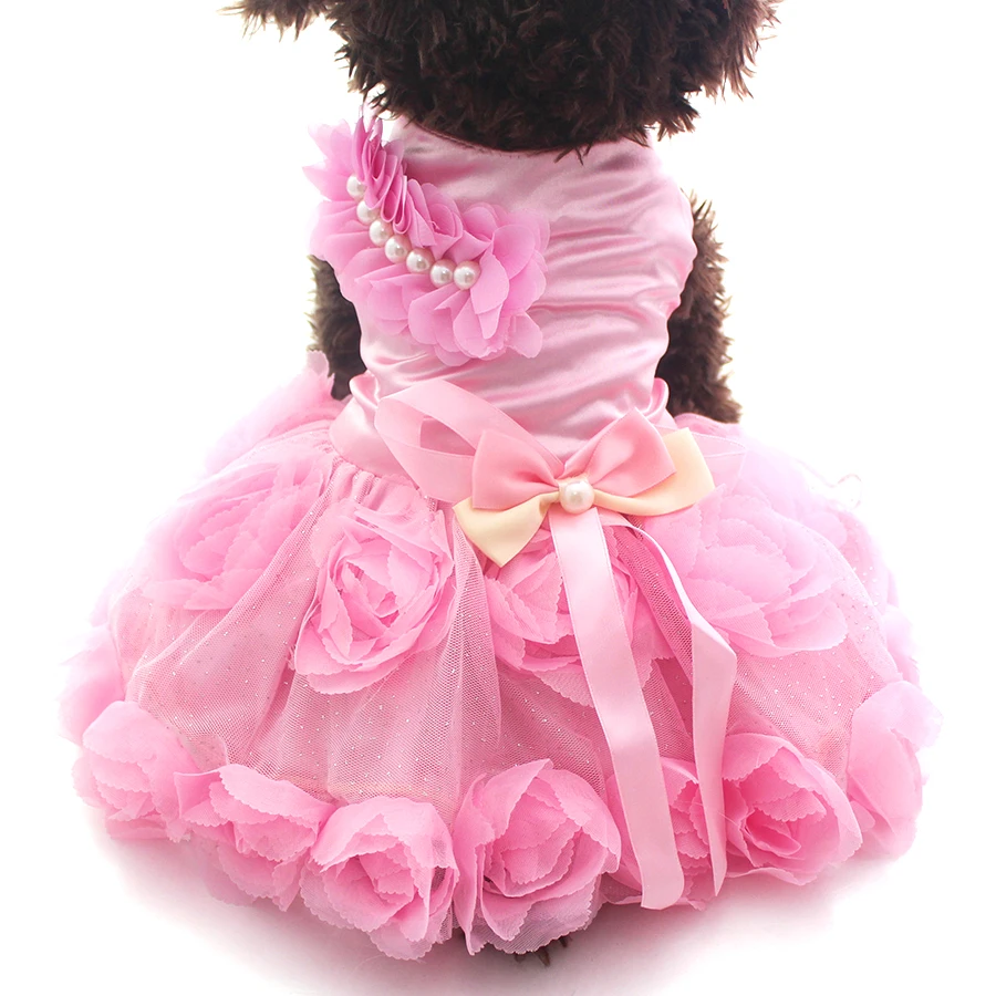 Pet Dog Princess Wedding Dress Tutu Rosette&bow Dresses Puppy Skirt Spring/summer Clothes Apparel 2 Colours
Pet Dog Princess Wedding Dress Tutu Rosette&bow Dresses Puppy Skirt Spring/summer Clothes Apparel 2 Colours