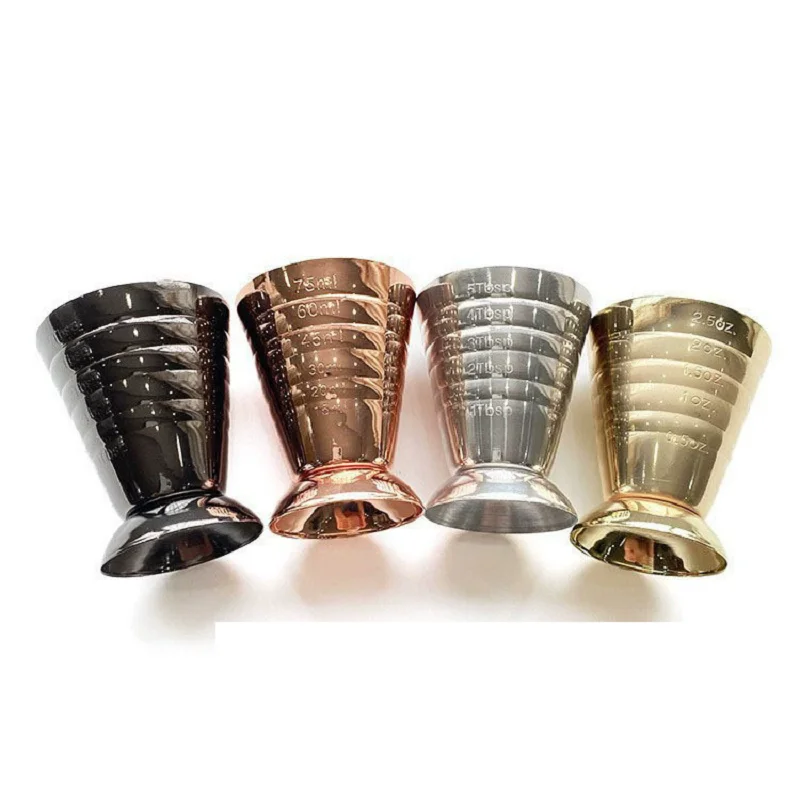 Magic Measuring Cup Bar Cocktail Jigger Three Kinds Of scale Stainless Steel Ounces Cup Inside And Outside Scale Bar Jiggers
Magic Measuring Cup Bar Cocktail Jigger Three Kinds Of scale Stainless Steel Ounces Cup Inside And Outside Scale Bar Jiggers