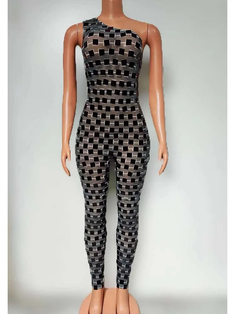High Quality Sequined Sexy Diagonal Shoulder Elastic Jumpsuit 2025 New Fashion Custom Women'S Clothing
High Quality Sequined Sexy Diagonal Shoulder Elastic Jumpsuit 2025 New Fashion Custom Women'S Clothing
