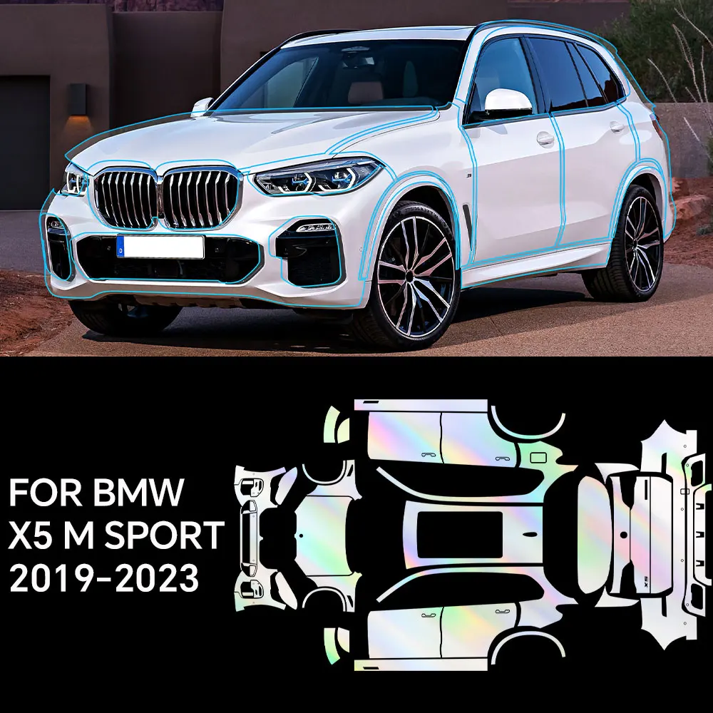 For BMW X5 M SPORT 2019-2023 Full Vehicle Clear Bra PPF Paint Protection Film 8.5Mil TPU Transparent Anti Scratch Accessorie Kit
For BMW X5 M SPORT 2019-2023 Full Vehicle Clear Bra PPF Paint Protection Film 8.5Mil TPU Transparent Anti Scratch Accessorie Kit