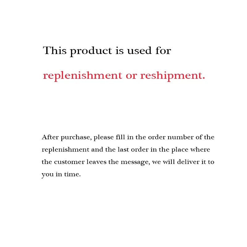 6A 7A 8B Replenishment or reshipment To supplement the shipping link
6A 7A 8B Replenishment or reshipment To supplement the shipping link