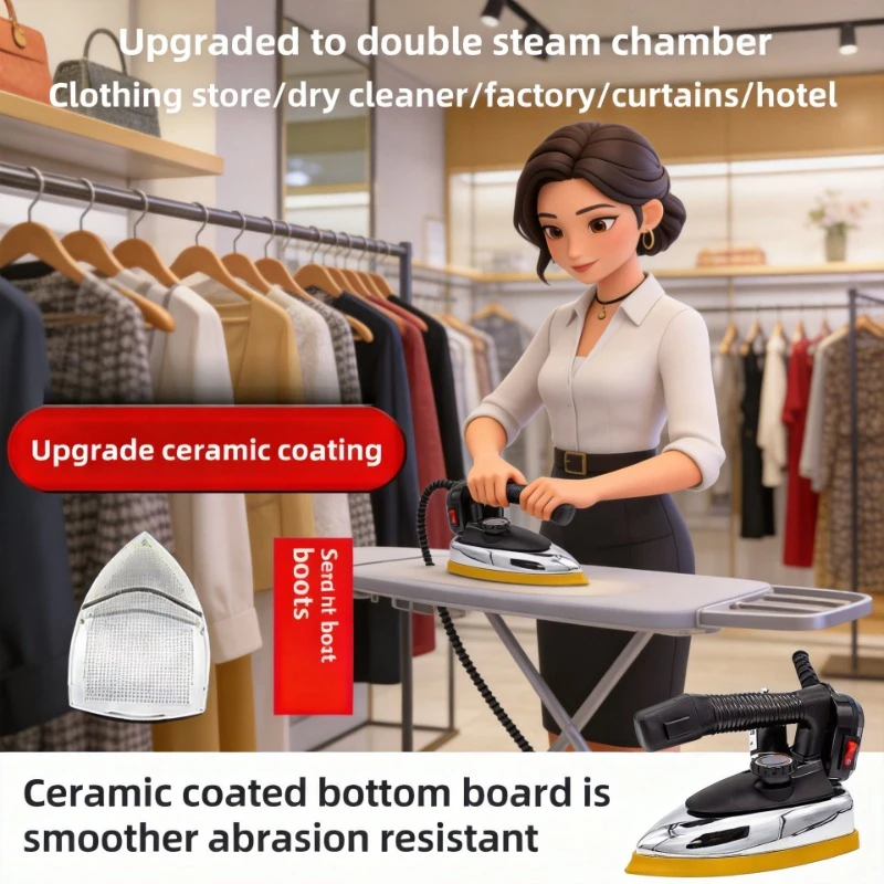 Hanging Bottle Type Steam Electric Iron High Power Industrial Dry Cleaning Curtain Household Garment Ironing Machine
Hanging Bottle Type Steam Electric Iron High Power Industrial Dry Cleaning Curtain Household Garment Ironing Machine