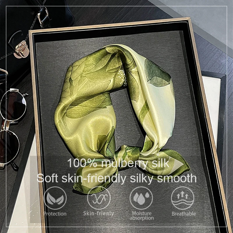 Fashion 100% Real Silk Scarf Women Shawl Wraps for Lady Neckerchief Foulard Scarves Pashmina Female Shawl Hijab Bandana 2026 New
Fashion 100% Real Silk Scarf Women Shawl Wraps for Lady Neckerchief Foulard Scarves Pashmina Female Shawl Hijab Bandana 2026 New