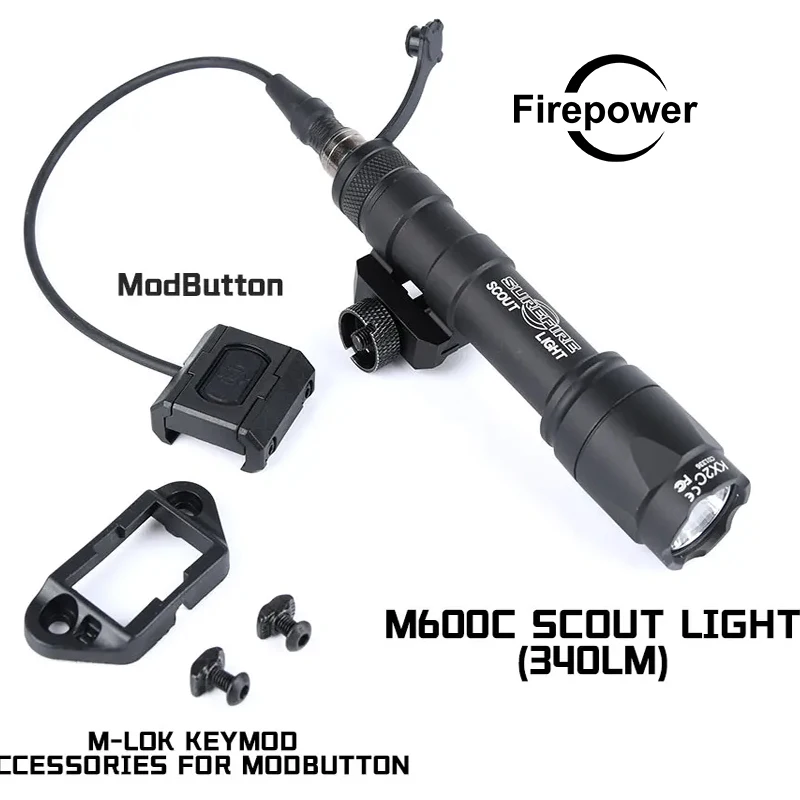 WADSN Airsoft Tactical SF M600 M300 Flashlights M600C M300A White LED Light With Modbutton Pressure Switch MLOK KEYMOD
WADSN Airsoft Tactical SF M600 M300 Flashlights M600C M300A White LED Light With Modbutton Pressure Switch MLOK KEYMOD