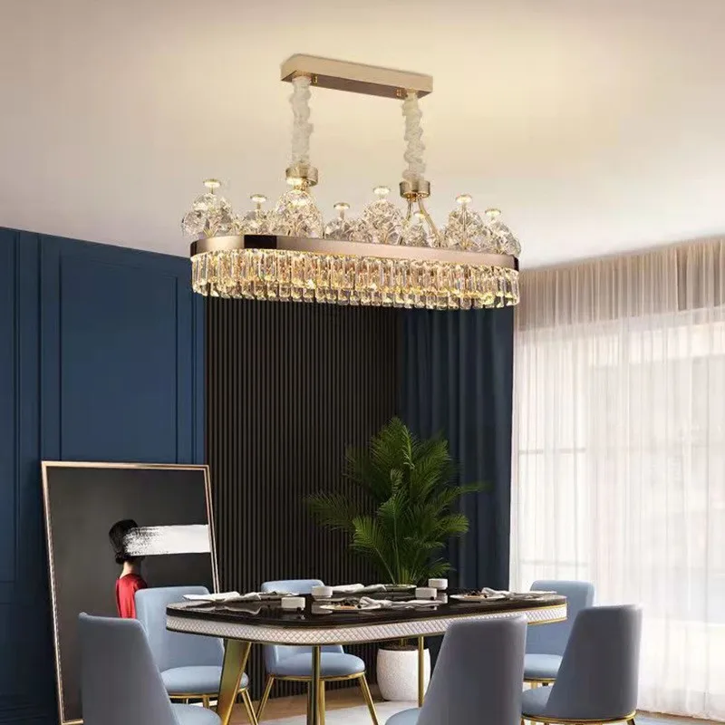 New Luxury Crystal LED Chandeliers Living Room Villa Bedroom Restaurant Hotel High-end Pendant Lamps Modern Home Decor Lighting
New Luxury Crystal LED Chandeliers Living Room Villa Bedroom Restaurant Hotel High-end Pendant Lamps Modern Home Decor Lighting