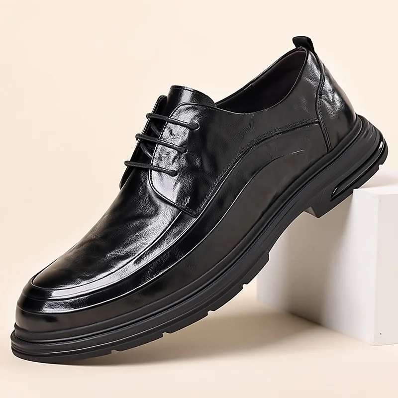 Genuine Leather British Fashion Shoes Cowhide Leather Shoes Men Business Casual Dress Wedding Shoes Men
Genuine Leather British Fashion Shoes Cowhide Leather Shoes Men Business Casual Dress Wedding Shoes Men