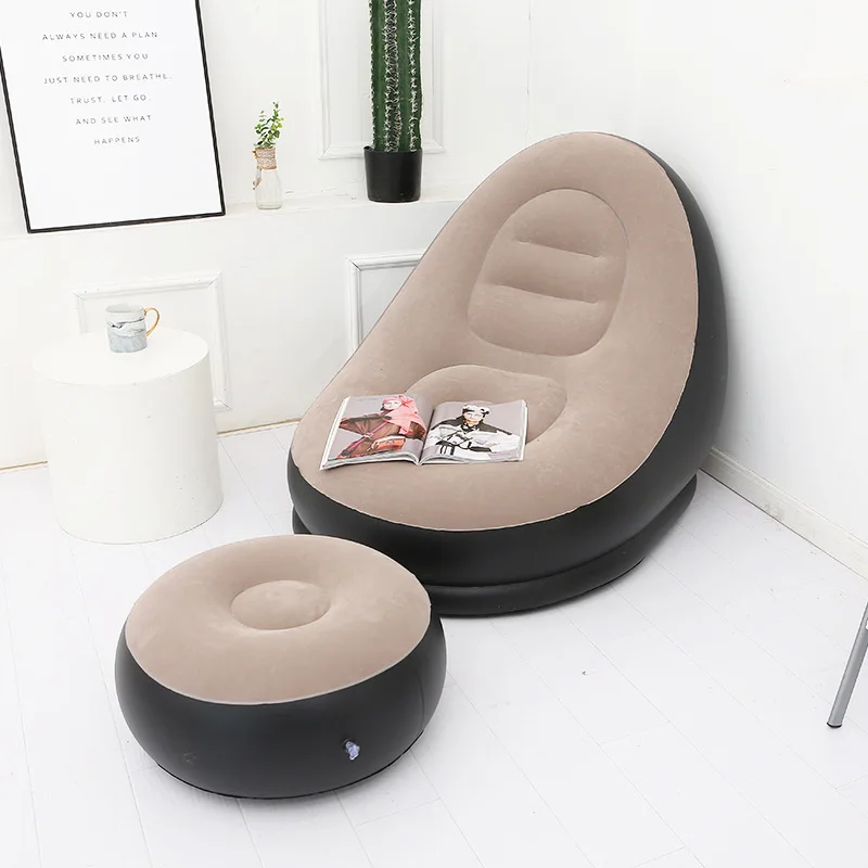 Lazy SofaCouchSofas Inflatable Foldable Recliner Outdoor Sofa Bed with Stirrup Comfortable Combination Flocked Velvet Sofa Chair
Lazy SofaCouchSofas Inflatable Foldable Recliner Outdoor Sofa Bed with Stirrup Comfortable Combination Flocked Velvet Sofa Chair