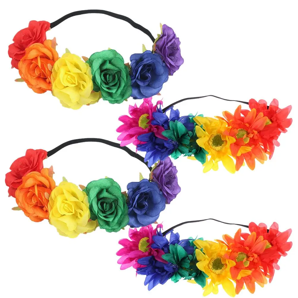 4 Pcs Rainbow Hairband Set Women Wedding Bridal Headpiece Fabric Flower Hair Accessories Elegant Bridal Flower Headband
4 Pcs Rainbow Hairband Set Women Wedding Bridal Headpiece Fabric Flower Hair Accessories Elegant Bridal Flower Headband