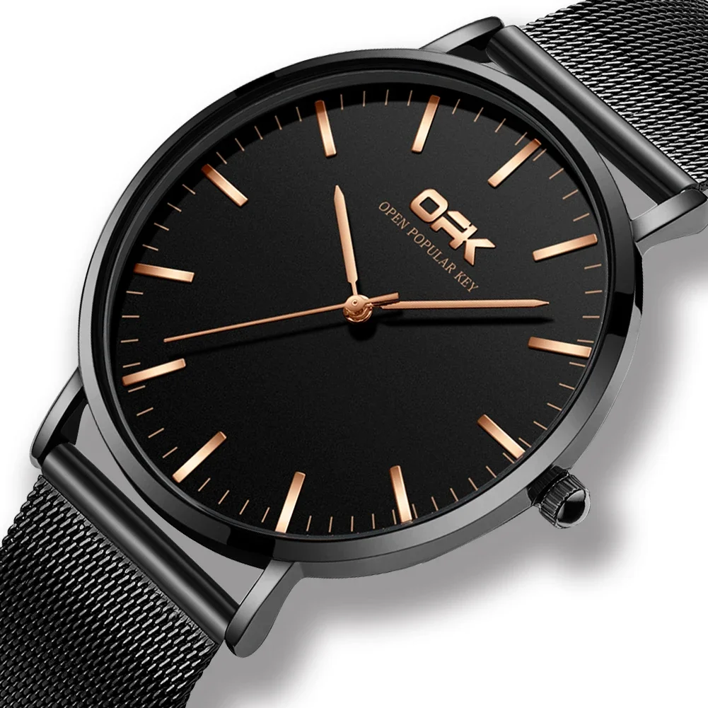 OPK8101 Luxury Quartz Watch for Men Waterproof Luminous Super-thin Wristwatches Stainless Steel Strap mens watches reloj hombre
OPK8101 Luxury Quartz Watch for Men Waterproof Luminous Super-thin Wristwatches Stainless Steel Strap mens watches reloj hombre